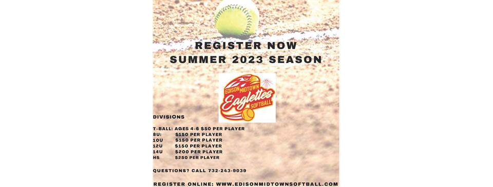 2023 SUMMER Season REGISTRATION OPEN!!